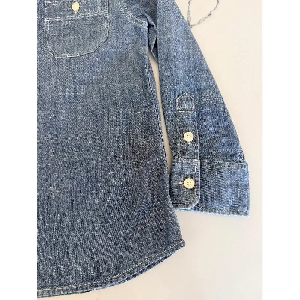 Crewcuts Kids' Classic Chambray Button-Down Shirt Boys 4/5